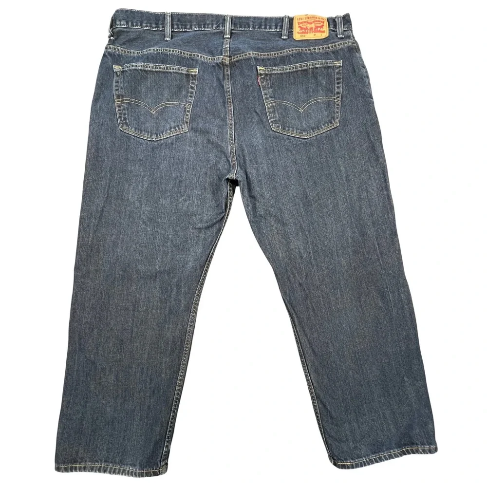 Levi's Blue 559 Relaxed Straight Leg Denim Jeans Mens 44x30